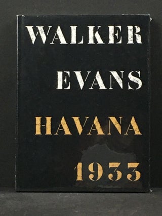 Item #032839 Walker Evans. Havana 1933. Gilles. Walker Evans Mora