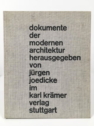 Item #66464 Documents of Modern Architecture. Oscar Newman: CIAM '59 in Otterlo. Oscar Newman