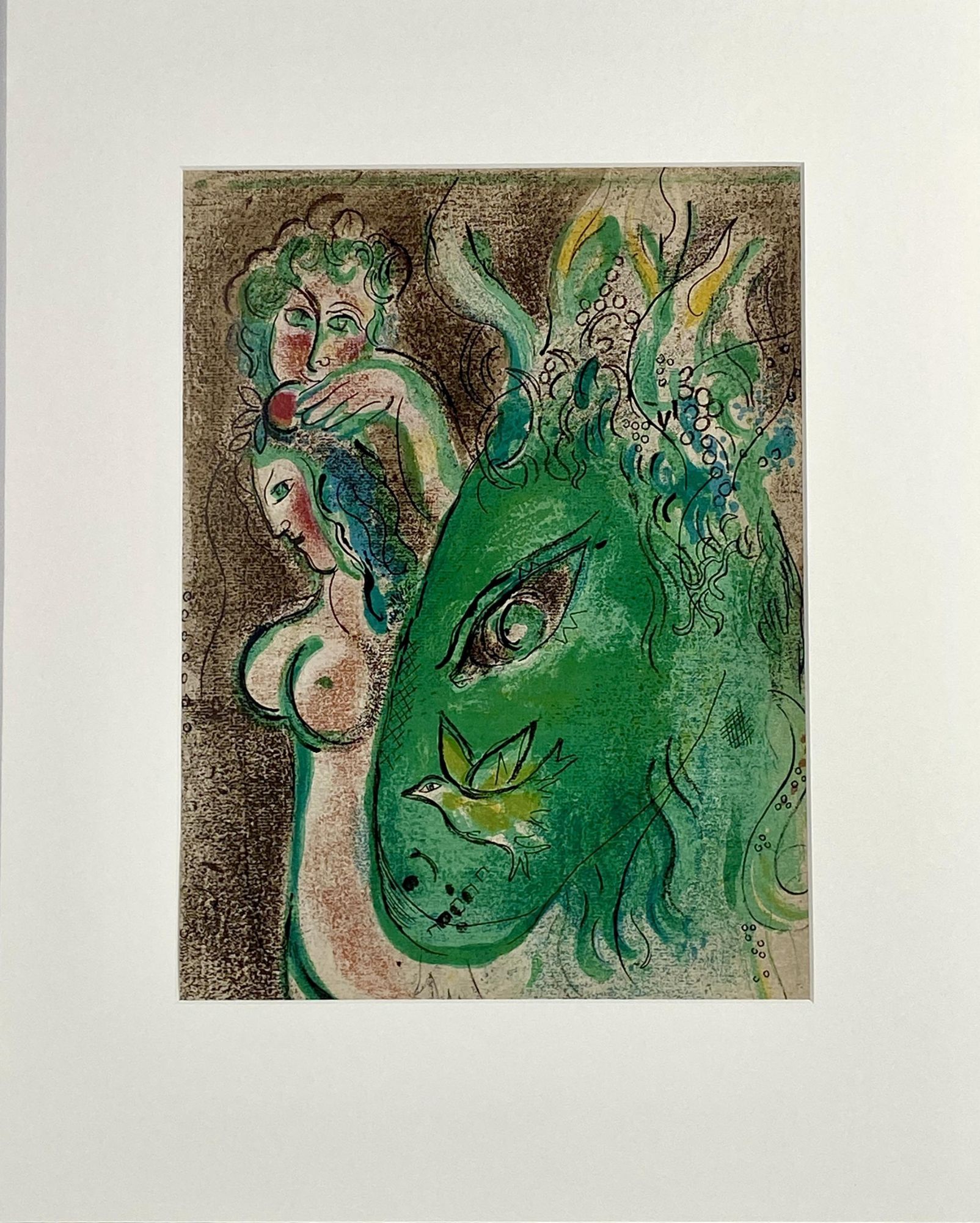 Marc Chagall. Paradise II Original Lithograph from Drawings for The ...
