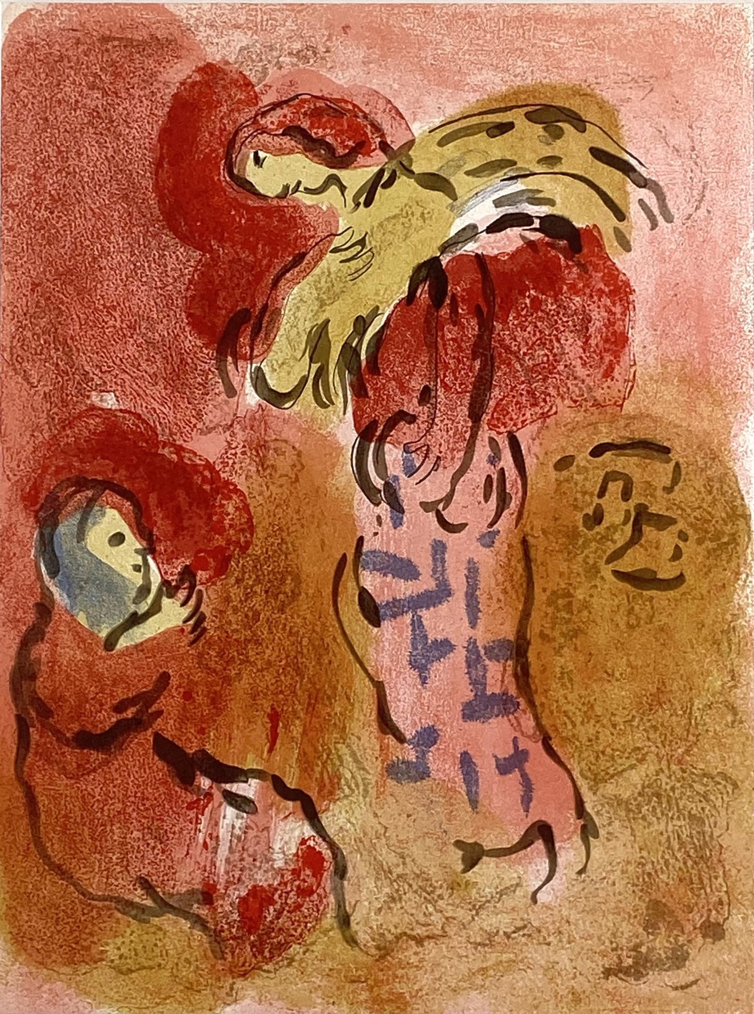 Marc Chagall. Ruth gleaning Original Lithograph from Drawings for The ...