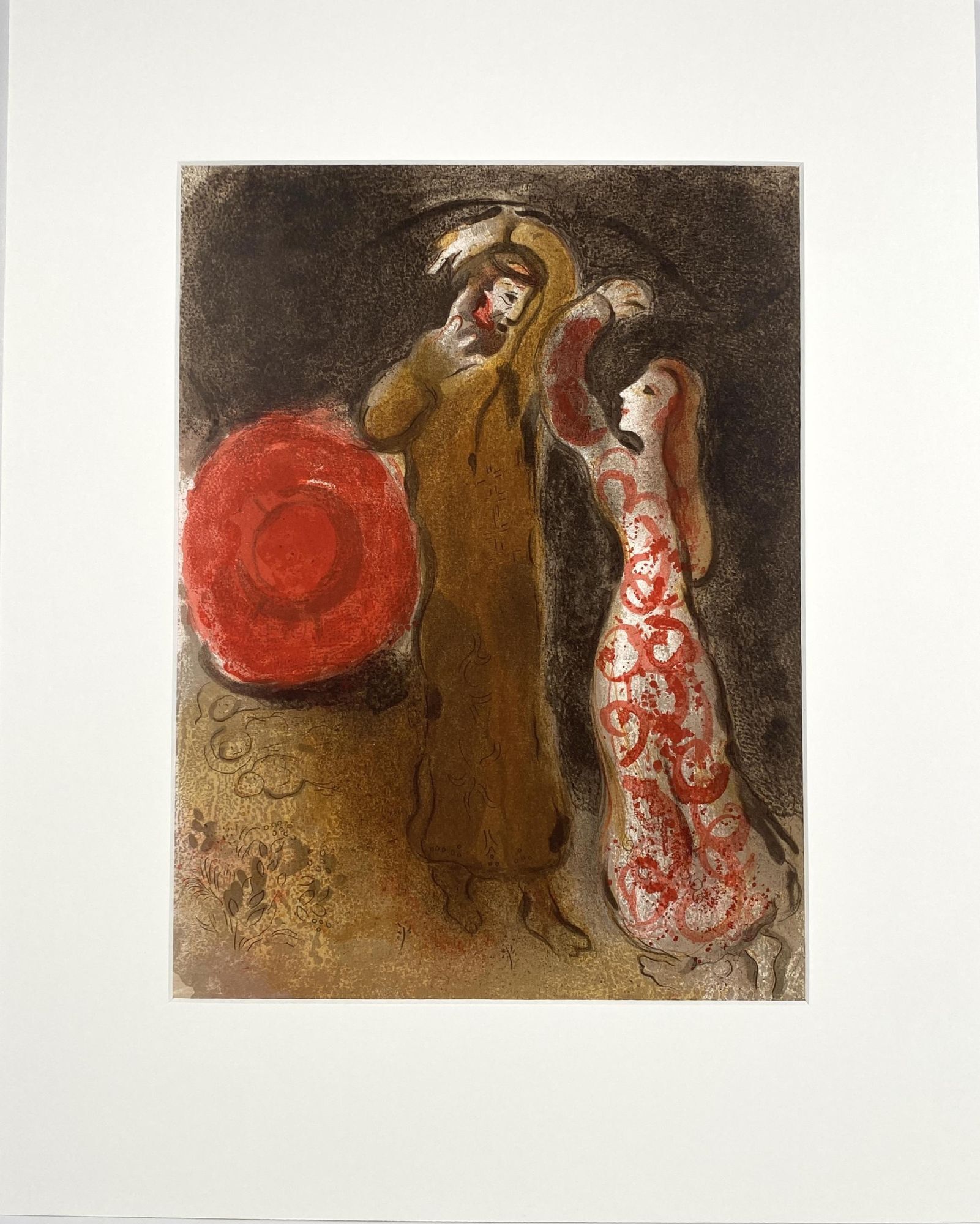 Marc Chagall. Meeting of Ruth and Boaz Original Lithograph from ...