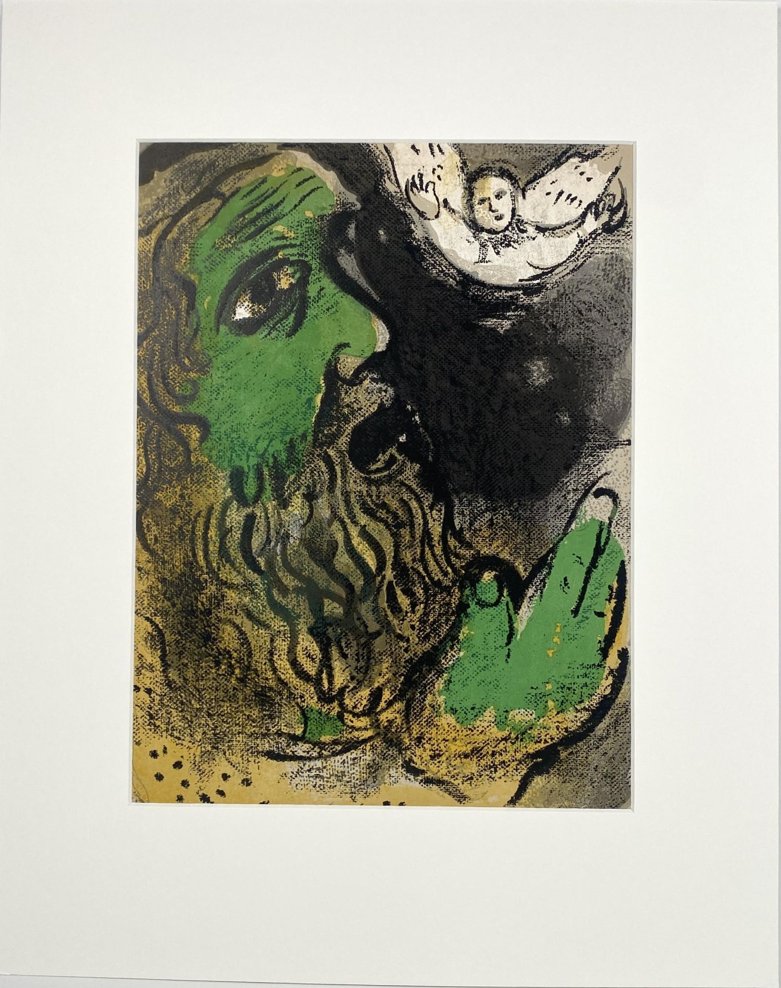 Marc Chagall. Job praying Original Lithograph from Drawings for The ...