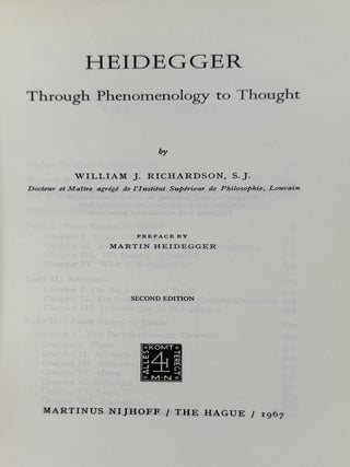 Heidegger: Through Phenomenology to Thought.