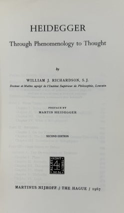 Heidegger: Through Phenomenology to Thought.