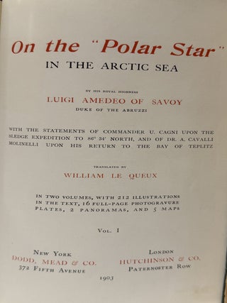 On the "Polar Star" in the Arctic Sea. In Two Volumes.
