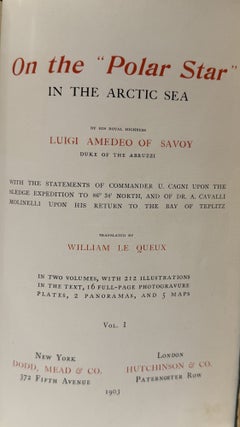 On the "Polar Star" in the Arctic Sea. In Two Volumes.