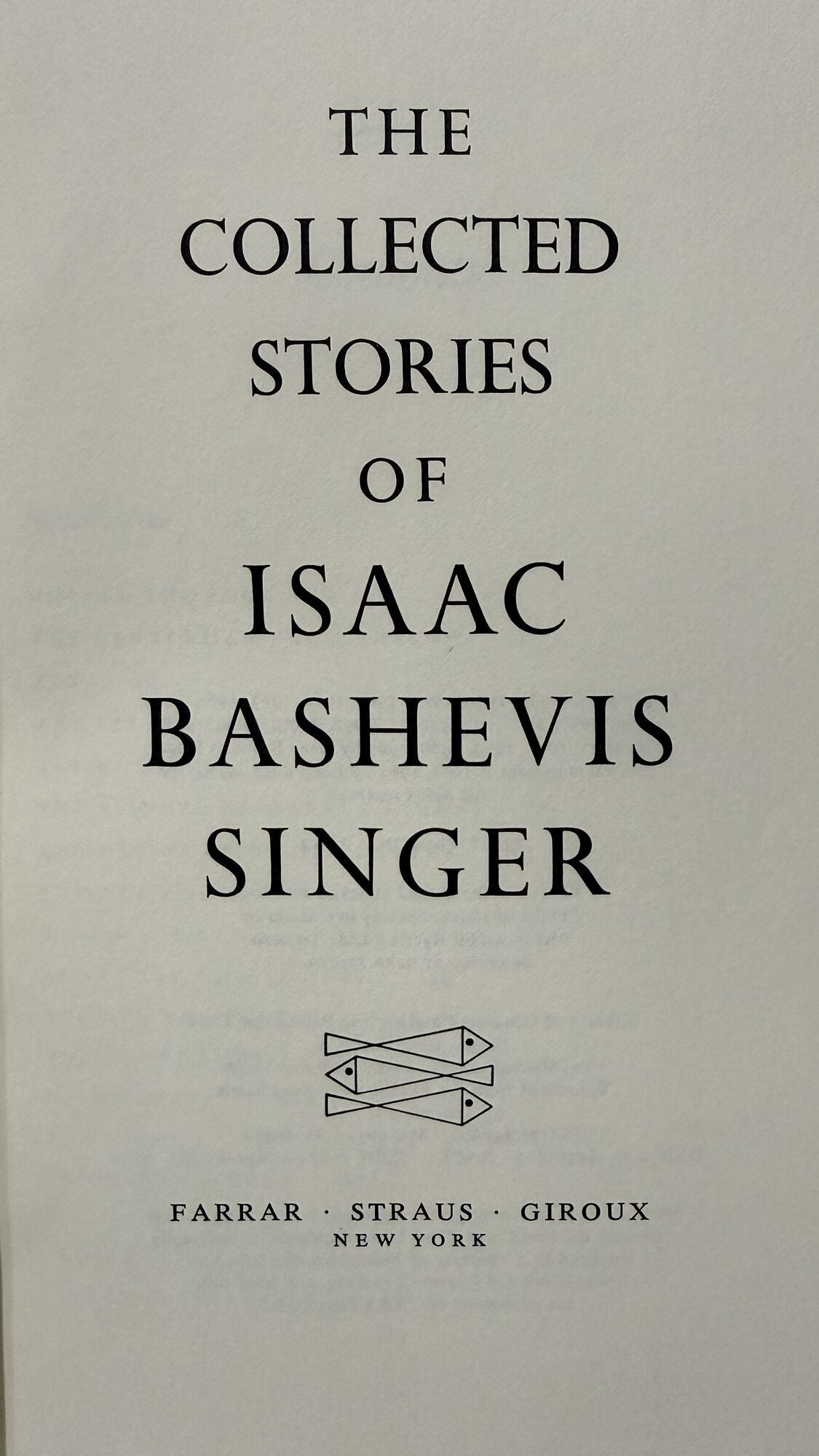 Author Singer The Collected Stories of Isaac Bashevis Singer | Isaac Bashevis Singer ...