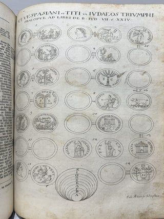 Des vortrefflichen jüdischen Geschicht-Schreibers Flavii Josephi sämtliche Wercke, nemlich zwantzig Bücher von den jüdischen Alterthümern, zwey von dem alten Herkommen der Juden wider Apion, eins von dem Martyrthum der Machabeer, samt seiner von ihm selbst verfassten Lebens-Beschreibung, wie auch desselben sieben Bücher von dem Krieg der Juden mit den Römern und beygefügte Beschreibung Egesippi von der Zerstöhrung Jerusalems / alles mit dem griechischen Grund-Text sorgfältig verglichen und neu übersetzet, auch überdis mit einer weitläuffigen Vorrede, als einer nützlichen Einleitung in die Wercke Josephi, jngleichem mit nöthigen Summarien, biblischen Concordantzen, Zeit-Rechnungen, Register, Land-Carten, alten und raren Müntzen und Figuren versehen und ausgezieret, vornemlich aber mit beständigen Anmerckungen, nicht alleine über die Alterthümer, sondern auch über die übrigen Bücher, erläutert von Johann Baptist Ott, Canonico und Archidiacono des Stiffts zu Zürich.