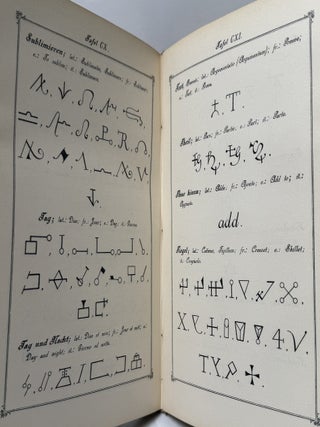 Die Geheimsymbole der Chemie und Medicin des Mittelalters.