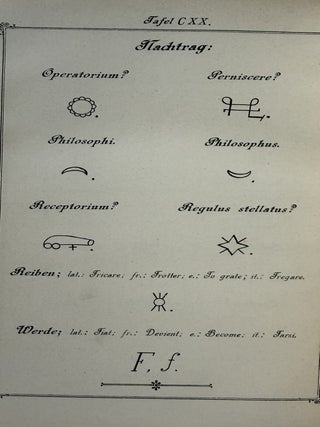 Die Geheimsymbole der Chemie und Medicin des Mittelalters.