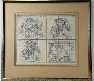 Item #67785 Antique Map. Carte qui represente les difféntes connoissances que l'on a eues...