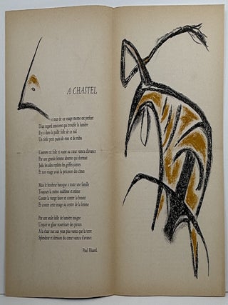 Derriere Le Miroir No. 17 Fevrier 1949: Paul Eluard - Roger Chastel. First Edition.