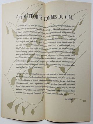 Derriere Le Miroir No. 31 Juillet 1950: Calder. First Edition.