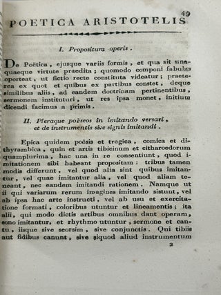 Poeticae Aristotelis Nova Versio Ex Graeco Exemplari Editionis Novissimae Haud Paucis Tamen In Locis Si Diis Placet Emendato.