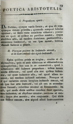 Poeticae Aristotelis Nova Versio Ex Graeco Exemplari Editionis Novissimae Haud Paucis Tamen In Locis Si Diis Placet Emendato.