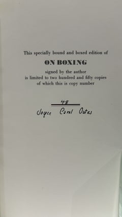 On Boxing.